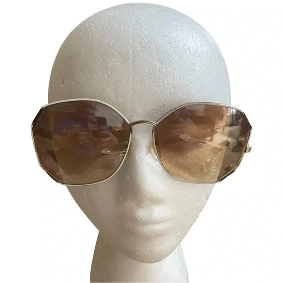 Womens Vintage 80's Pierre Cardin Octagonal Sunglasses Glasses - Picture 2 of 10